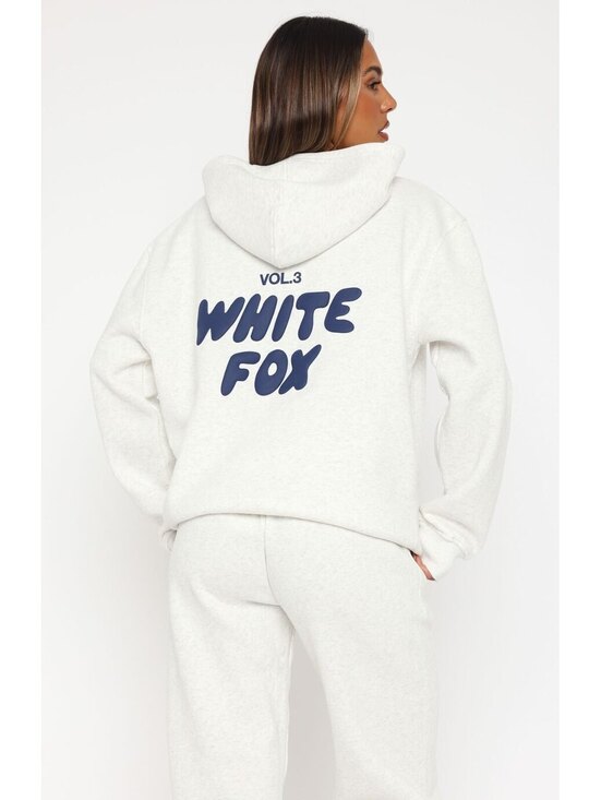 White Fox Boutique Tops - White Fox Offstage Hoodie Mineral Grey